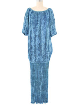 Patricia Lester Teal Pleated Skirt Ensemble Suit arcadeshops.com