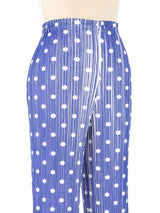 Issey Miyake Pleats Please Polka Dot Plisse Pleat Pants Bottom arcadeshops.com