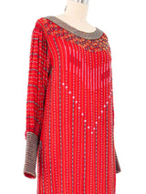 Sister Max Red Bead Embellished Dress Dress arcadeshops.com