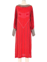 Sister Max Red Bead Embellished Dress Dress arcadeshops.com