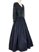 Escada Sequin Bodice Gown Dress arcadeshops.com