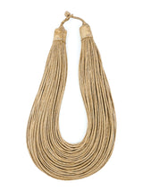 African Leather Bib Necklace Accessory arcadeshops.com