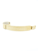 Judith Leiber Ivory Snakeskin Belt Accessory arcadeshops.com