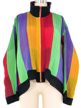 Issey Miyake Colorblock Reversible Plisse Pleat Jacket Jacket arcadeshops.com