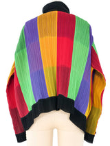 Issey Miyake Colorblock Reversible Plisse Pleat Jacket Jacket arcadeshops.com
