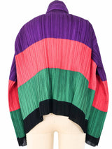 Issey Miyake Colorblock Reversible Plisse Pleat Jacket Jacket arcadeshops.com