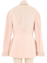 Thierry Mugler Blush Knit Trim Jacket Jacket arcadeshops.com