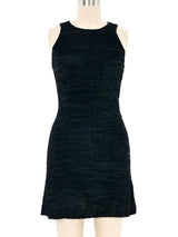 Versus Versace Velvet Burnout Mini Dress Dress arcadeshops.com