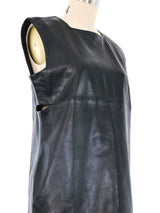 Gianni Versace Leather Cut Out Mini Dress Dress arcadeshops.com