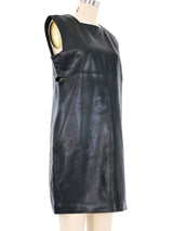 Gianni Versace Leather Cut Out Mini Dress Dress arcadeshops.com