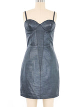 Istante Leather Bustier Dress Dress arcadeshops.com