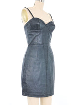 Istante Leather Bustier Dress Dress arcadeshops.com