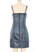 Istante Leather Bustier Dress Dress arcadeshops.com