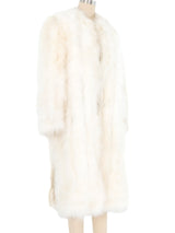 White Marabou Feather Jacket Jacket arcadeshops.com