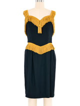 Moschino Upholstery Tassel Trimmed Mini Dress Dress arcadeshops.com