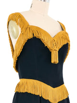 Moschino Upholstery Tassel Trimmed Mini Dress Dress arcadeshops.com