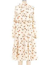 1981 Gucci Leaf Print Shirt Dress Dress arcadeshops.com