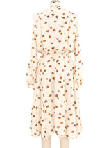 1981 Gucci Leaf Print Shirt Dress Dress arcadeshops.com