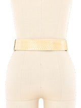 Judith Leiber Ivory Snakeskin Belt Accessory arcadeshops.com
