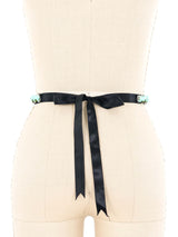 2006 Lanvin Beaded Ribbon Belt Accessory arcadeshops.com