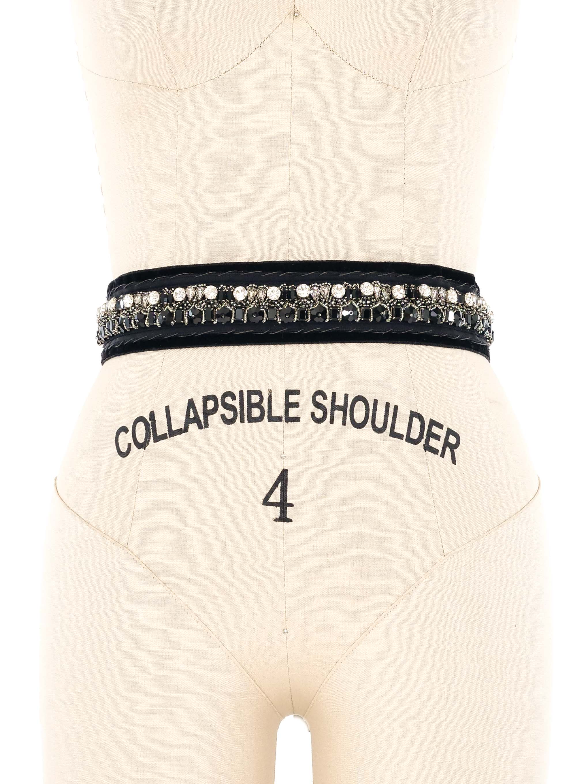 アクセサリーその他 PRADA CRYSTAL-EMBELLISHED SUEDE THIN BELT ベルト Prada Crystal-Embellished Suede Thin Belt Prada