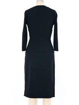 Valentino 2004 Rhinestone Buckle Skirt Ensemble Suit arcadeshops.com