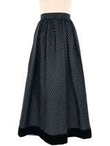 Sparkled Quilted Maxi Skirt Bottom arcadeshops.com