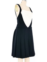 Chanel Pleated Bust Apron Dress Dress arcadeshops.com