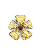 Chanel Rhinestone Daisy Brooch Accessory arcadeshops.com