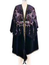 1970s Roberto Cavalli Layered Suede Shawl Outerwear arcadeshops.com