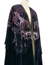 1970s Roberto Cavalli Layered Suede Shawl Outerwear arcadeshops.com