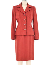 Givenchy Rust Skirt Suit Suit arcadeshops.com