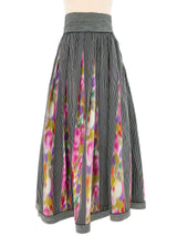 Multi Print Taffeta Ball Gown Skirt Bottom arcadeshops.com