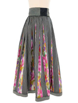 Multi Print Taffeta Ball Gown Skirt Bottom arcadeshops.com