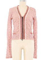 Voyage Dusty Pink Lace Cardigan Jacket arcadeshops.com