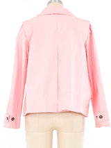 Miu Miu Cropped Bubblegum Trench Coat Jacket arcadeshops.com