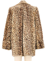 1940s Leopard Velvet Coat Outerwear arcadeshops.com