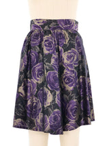 Ungaro Floral Taffeta Skirt Bottom arcadeshops.com