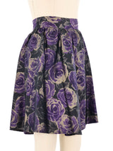 Ungaro Floral Taffeta Skirt Bottom arcadeshops.com