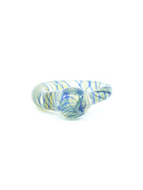 Swirled Blue Glass Dome Ring Accessory arcadeshops.com