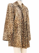 1940s Leopard Velvet Coat Outerwear arcadeshops.com