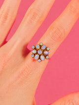14k Opal Cluster Ring Fine Jewelry arcadeshops.com