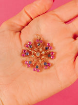 14K Gold Mixed Stone Starburst Pendant Fine Jewelry arcadeshops.com