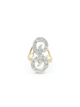 14k Diamond S Inital Ring Fine Jewelry arcadeshops.com
