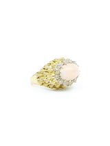 18k Diamond Accented Coral Ring Fine Jewelry arcadeshops.com