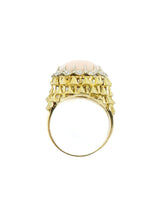 18k Diamond Accented Coral Ring Fine Jewelry arcadeshops.com