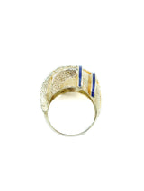 18k Enamel Basketweave Dome Ring Fine Jewelry arcadeshops.com