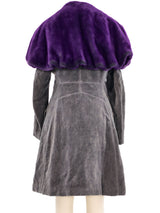 Issey Miyake Faux Fur Trimmed Coat Outerwear arcadeshops.com