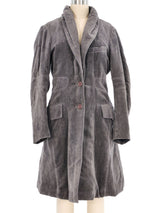 Issey Miyake Faux Fur Trimmed Coat Outerwear arcadeshops.com