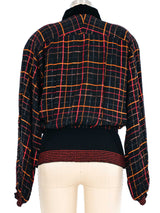 Oscar de la Renta Metallic Check Top Top arcadeshops.com